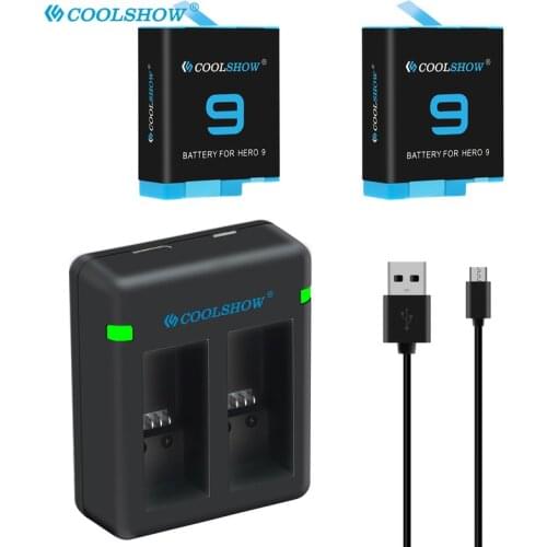 1800mAh Battery For GoPro Hero 9 Black Li-ion AHDBT-901 Batteria Camera Accessories / For go pro hero 9 Battery Charger