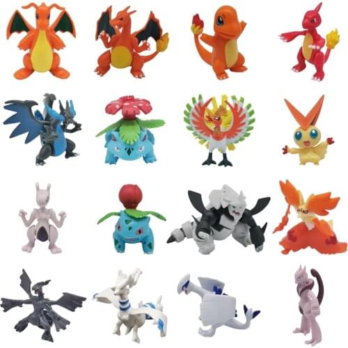 Anime Pokemon Figures Toys Pokmon Pikachu Dolls Mewtwo Anime Action Child Birthday Gift Model Kids Christmas Gifts