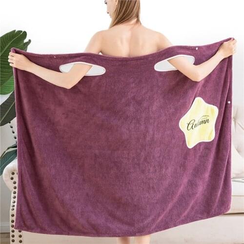 Wearable Bath Towels Superfine Fiber Towels Soft And Absorbent Chic Towel For Hotel Home Bathroom Gifts Women Bathrobe
