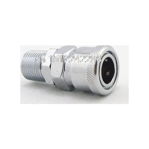 2PCS 1/2"Male BSPT Air Compressor Hose Quick Coupler Socket Connector