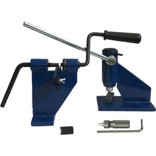 Chain saw chain connector, chain riveting device, mini chain repair and connection equipment