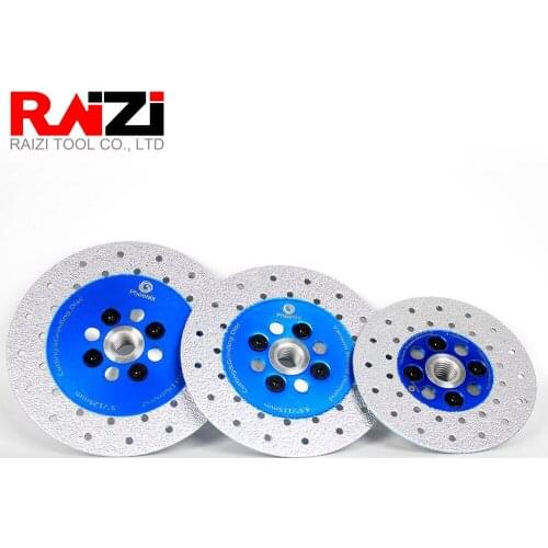 Raizi Vacuum Brazed Diamond Cutting & Grinding Disc 100/115/125/150 mm M 14/5 8-11 Double Sided Saw Blade Diamond Wheel