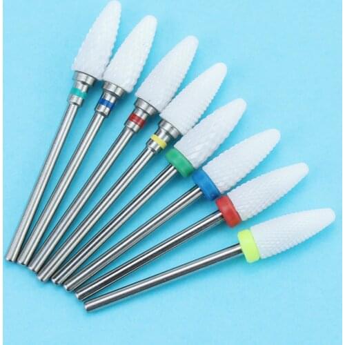 1pcs Ceramic Nail Drill Bit Electric Manicure Drills Bits Milling Cutter For Pedicure Machine Nail Files Nail Art Equipment
