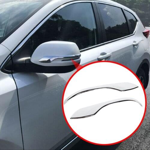 Rear View Rearview Mirror Cover Stripe Trim Molding Fit For Honda CRV CR-V 2017 2018 2019 Chrome Exterior Accessories