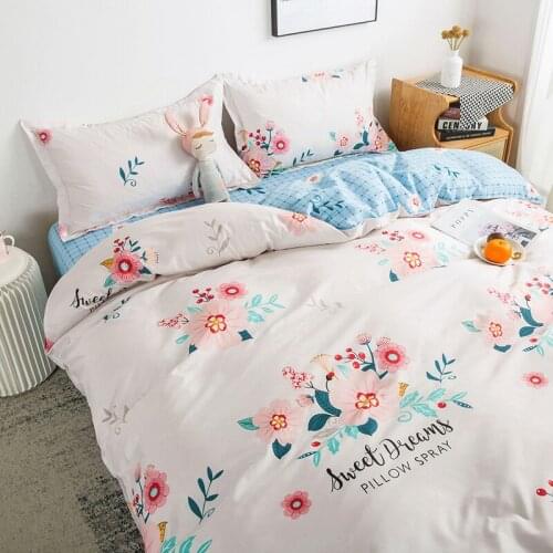 Home Textile Bedding Set Polyester Duvet Cover Flat Bed Sheet 240x220 Bed Sheets And Pillowcases Bed Linen For King Bed