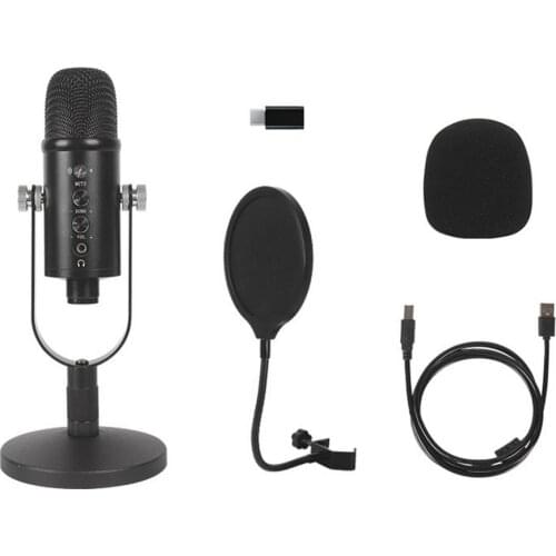 Microphone Gaming Microphone Professional Podcast Studio Microphone Audio Computer For Mic For YouTube Karaoke Gaming Recording