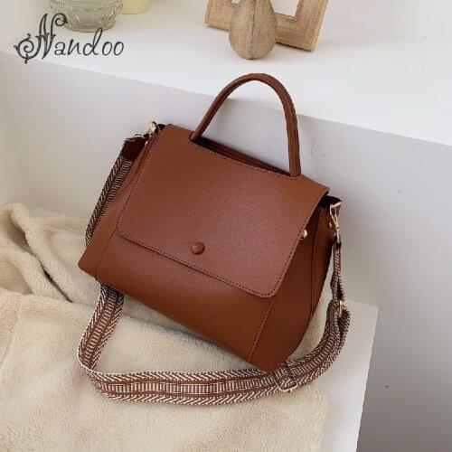 Fashion Simply PU Leather Crossbody Bag For Women Solid Color Shoulder Messenger Bag Lady Chain Travel Small Shoulder Handbag