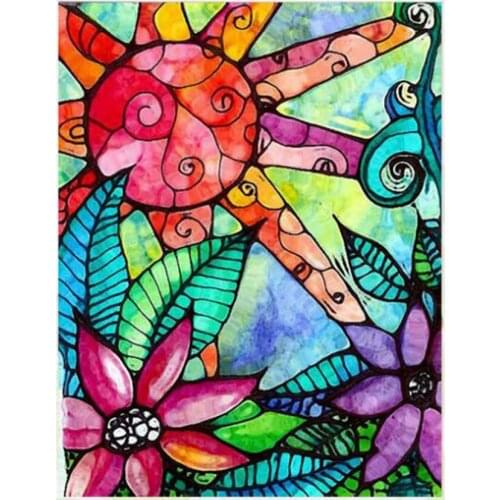 New product DIY crystal full diamond square head 5D diamond painting landscape 3D diamond embroidery kit inlaid home decoration