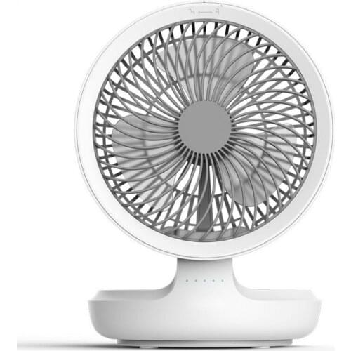 2020 new wall-mounted wireless portable fan 4000 mAh super long standby mute foldable fan with night light shaking head mini fan