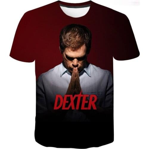 2021 New Summer Tops Dexter 3D T Shirt Men Women Children Casual Fashion Streetwear Dexter Printed T-shirt Tee