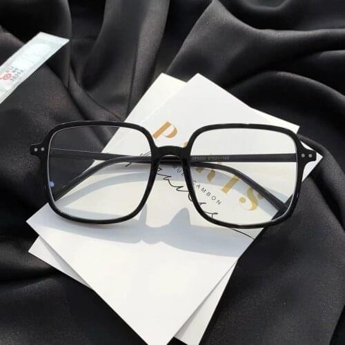 Male Female Myopia Glasses Men Women Transparent Finished Black Gray Big Square Eyeglasses -1.0 -1.5 -2.0 -2.5 -3.0 -3.5 -4.0