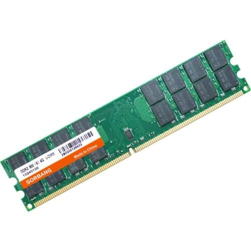SORBANG RAM DDR2 4G 800 2PCS*4GB DDR2 8GB DDR2 800 MHZ PC2-6400 For Desktop Memory RAM 240 pins For AMD System High Compatible
