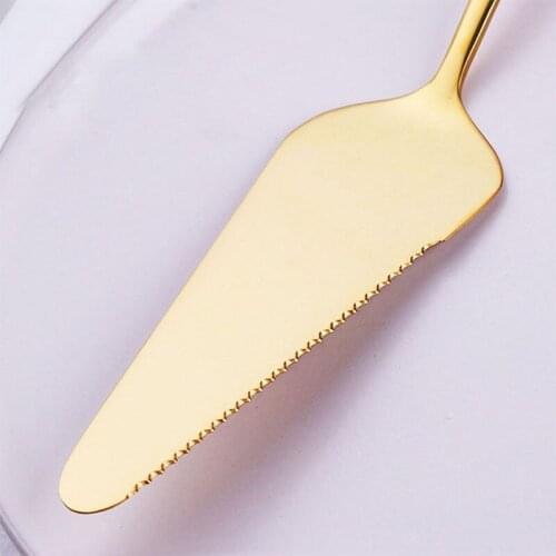 Hot Useful Cake Server Stainless Steel Serrated Edge Blade Cutter Pie Pizza Server Cake Cutter Cake Holder Baking Kitchen Tools