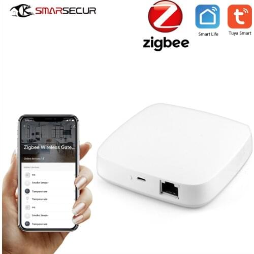 Tuya Zigbee Wired Gateway Hub Smart Home Device Support add APP Gateway Smart Light Control ZigBee