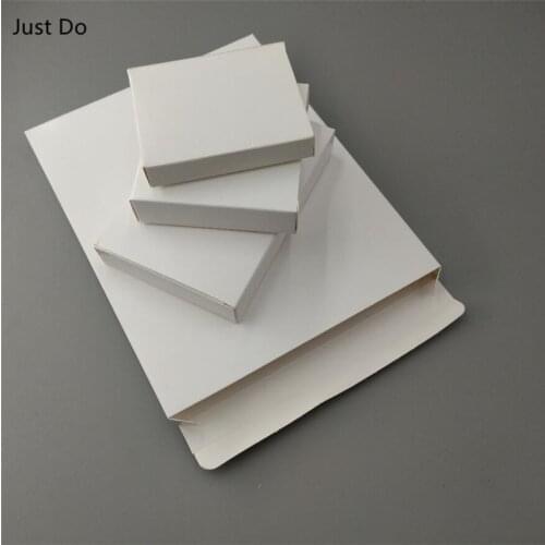 30pcs Blank White Cardboard Boxes White Blank Square Gift Packaging boxes Cosmetics jewelry packing box