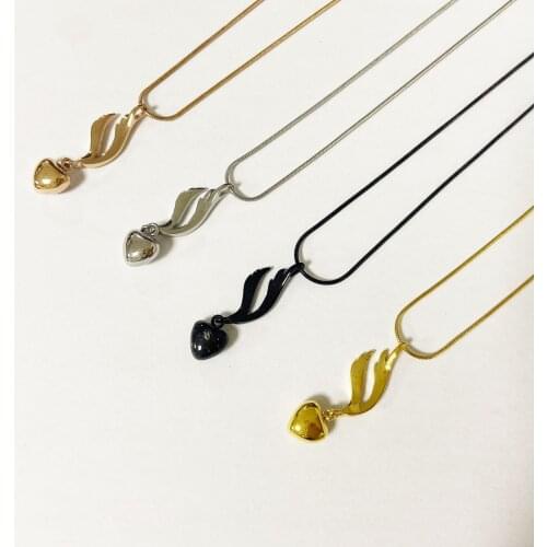 Crematin ashes Stainless Steel Memorial Jewelry Necklace For Ashes My Angel My Heart Cremation Urn pendants For Women Engravable