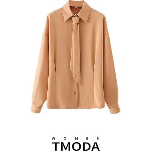 Блузки с галстуком T MODA China At AliExpress