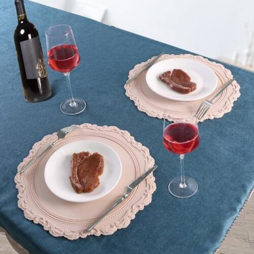 Thicken Placemat Embossed Heat Insulation Silicone Reusable Practical Bowl tea cup Pad for Home