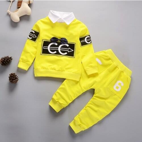 2018 Spring Kids Clothing Set Boy Clothing Sets Childrens Fashion Letter Print Suit Boys Clothes Baby Kids Sets