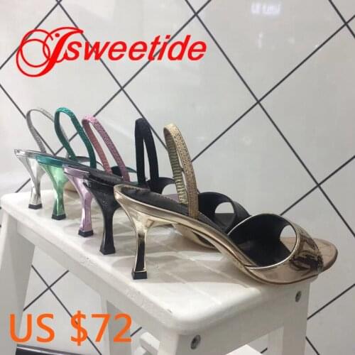 Hot Fashion Spring Summer Shoes Woman Leather sandals Slippers Woman Cozy Slides Open Toe High heels Slippers Tide Shoes