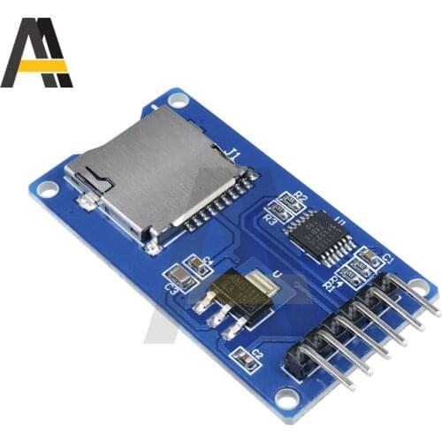 1pcs/lot Micro SD card mini TF card reader module SPI interfaces with level converter chip for arduino