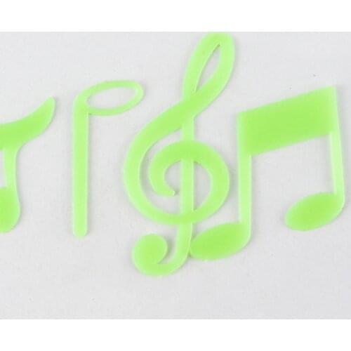 15Pcs Christmas Musical Note Glow in the Dark Wall Sticker Decal Home Party Holiday Decor Christmas Decorations For Home Gift