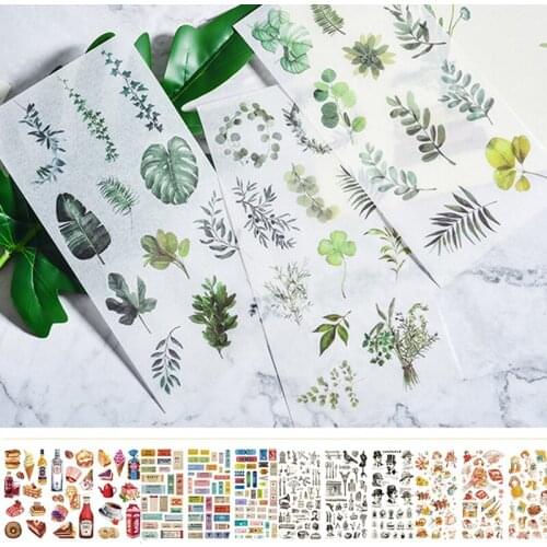 3pcs/Set 2020 Hot Cartoon Flowers Leaves Sticker DIY Diary Decor Stickers Scrapbook Cute Stationery Bullet Journal Supplies