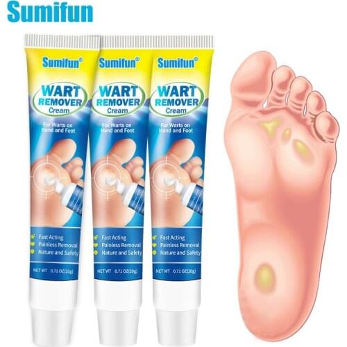 3pcs Foot Warts Remove Ointment Wart Calluses Corns Treatment Cream Finger Hand Skin Tags Removal Medical Plaster Skin Care
