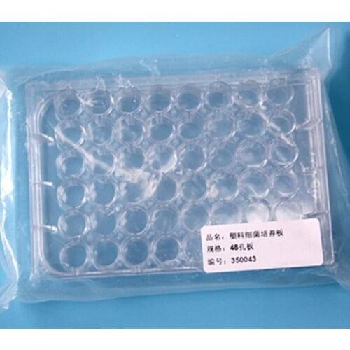 5pcs/lot Laboratory analysis Disposable Plastic Polystyrene Petri Dishs 48well,Sterile , diameter 11.5mm