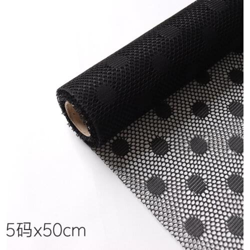50cm*5yards Roll Mesh Half Clear Flower Wrapping Paper Gauze Dots Bouquet Packaging Yarn Florist Materials Wedding Net Yarn