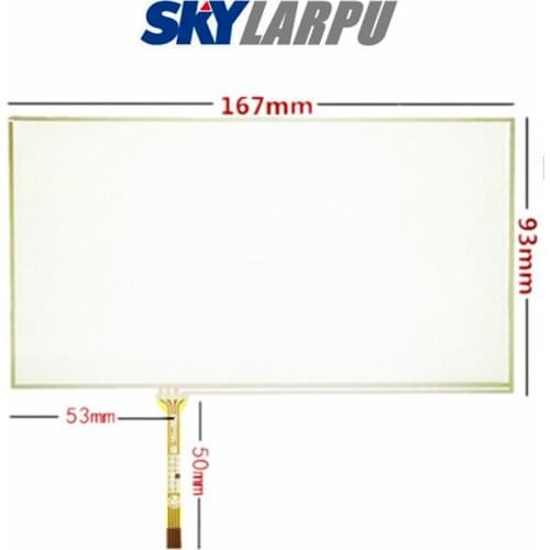 7"Inch 167*93mm Touchscreen Car GPS Navigation Touch Screen Digitizer Panel Glass Free Shipping