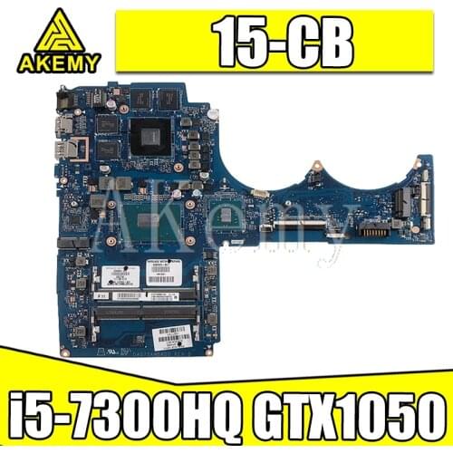 AKEMY For HP PAVILION POWER TPN-Q193 15-CB 15T-CB Laptop motherboard W/ i5-7300HQ CPU GTX1050 4GB 926307-601 DAG75AMBAD0