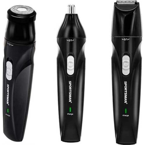 SM USB rechargeable electric nose hair trimmer 3 in1 nose trimmer temples trimmer beard trimmer shaver razor hair remover