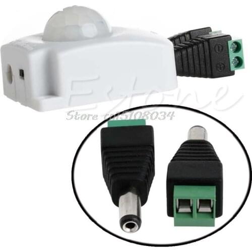 Automatic DC 12V 24V 10A Infrared PIR Motion Sensor Switch For LED light Strip S08 Wholesale&DropShip