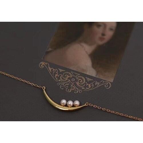 THREE PEARL 925 Sterling Silver Necklace Set Findings Jewelry Base Settings Mountings Parts for Akoya Edison Pearls, Coral, Jade