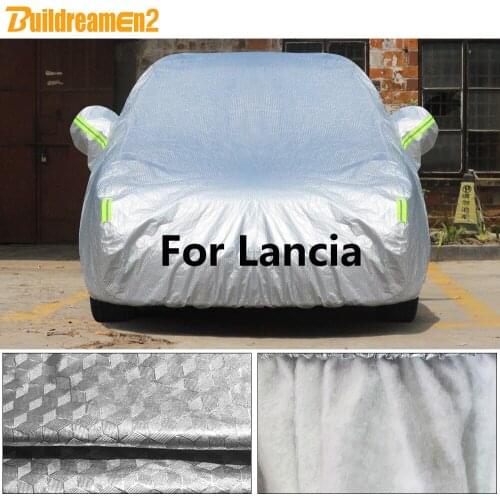 Buildremen2 Thick Car Cover Sun Snow Rain Hail Resistant Waterproof Auto Cover For Lancia Thema Ypsilon Delta Musa Thesis Phedra