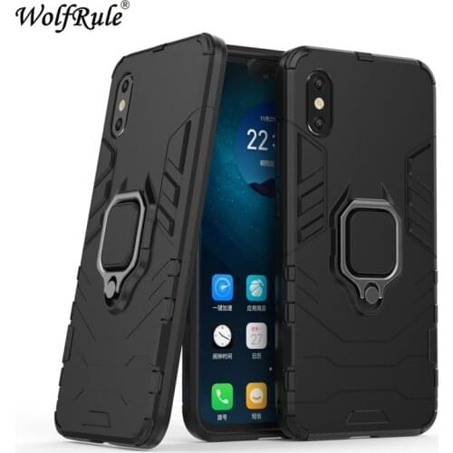 For Xiaomi Mi 8 Pro Phone Case TPU Hard PC For Mi 8 Pro Case Ring Holder Stand Magnetic Armor Case For Xiaomi Mi 8 Pro Fundas