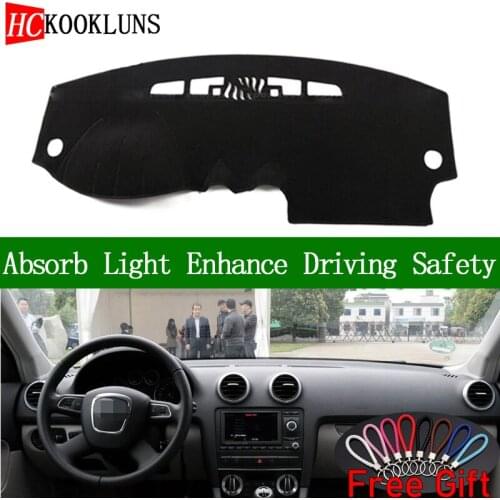 For AUDI A3 2004 2005 2006 2007-2013 Dashboard Cover Sun Shade Dash Mat Pad Carpet Car Stickers Interior Accessories