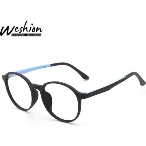 Anti Blue Light Kids Glasses Boy Girls Round Anti Glare Prescription Optical Frame Children Computer Flexible Eyeglasses UV400