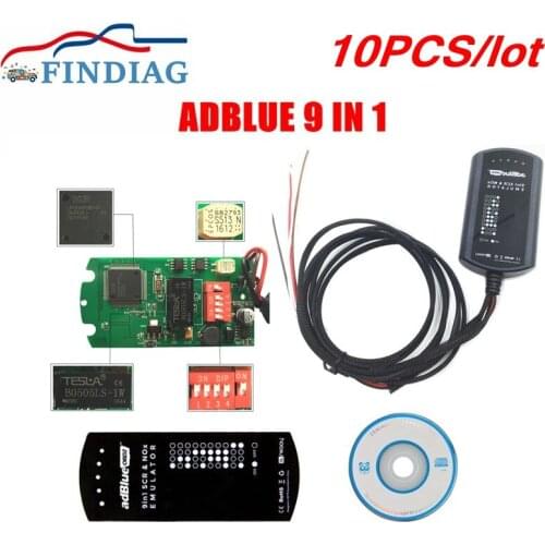 10pcs Adblue 9 in 1 Adblue Emulator Universal Adblue Emulation Box For Multi-Trucks For MEN/MB/SCANIA/IVECO/DAF/RENAULT/CUMMINS