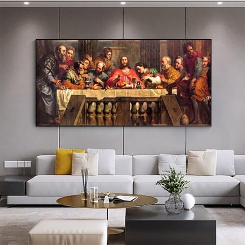 Famous Paintings Christmas Nativity Oil Painting Canvas Portrait Posters and Decorative Paintings Living Room Decoration