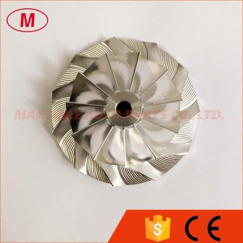 HX35 3537168 53.88/81.30mm 11+0 blades turbo Billet/milling/aluminum 2618 compressor wheel for 3539699/3539698/3539700/3590032