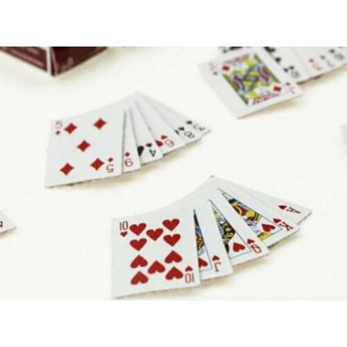 Miniature Scene Model Doll House Accessories Playing Cards Playing Cards Gift Home Decoration