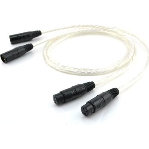 Pair High quality XLR interconnect cable wire with Gold plated XLR jack hifi audio XLR female to XLR male cable