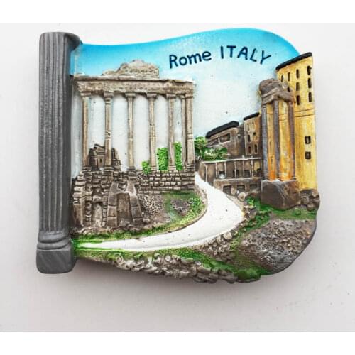 QIQIPP Italys capital Rome scenic spots historical sites tourism commemorative gifts crafts magnetic refrigerator stickers