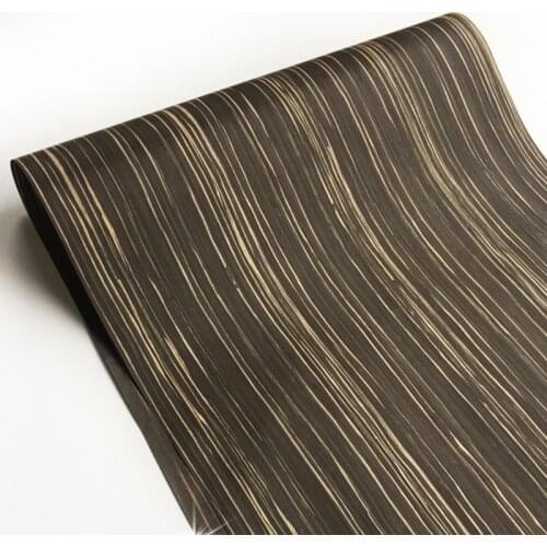 Technical Ebony Wood Veneer Engineering Veneer E.V. 62x250cm Backing with Tissue 0.2mm thick Q/C