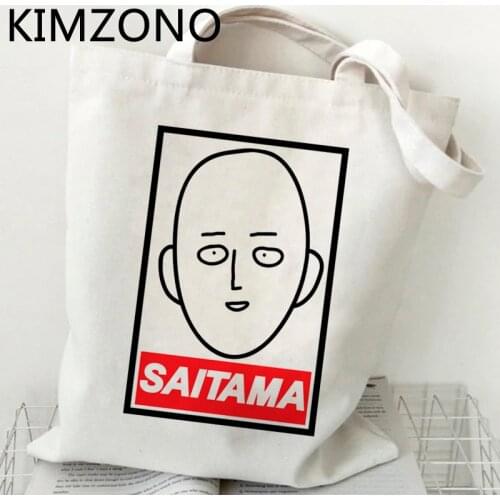 One Punch Man shopping bag grocery shopping shopper eco handbag tote bag foldable reusable bolsa compra sac toile
