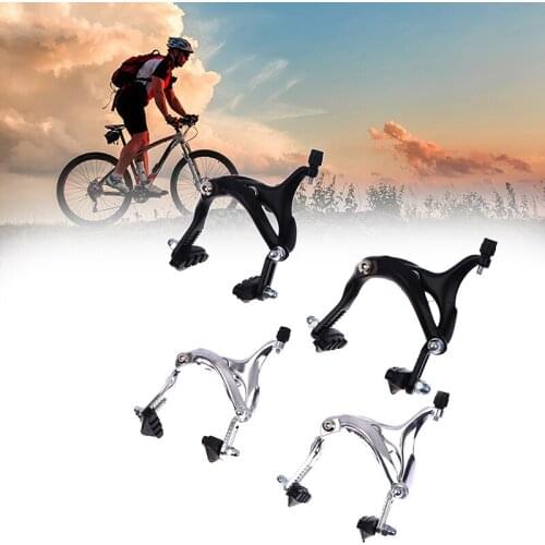 61-79mm Bicycle Brake for Racing Road Dual Pivot Bike Aluminum Side Pull Caliper Front Rear Brake Silver Balck 1PC