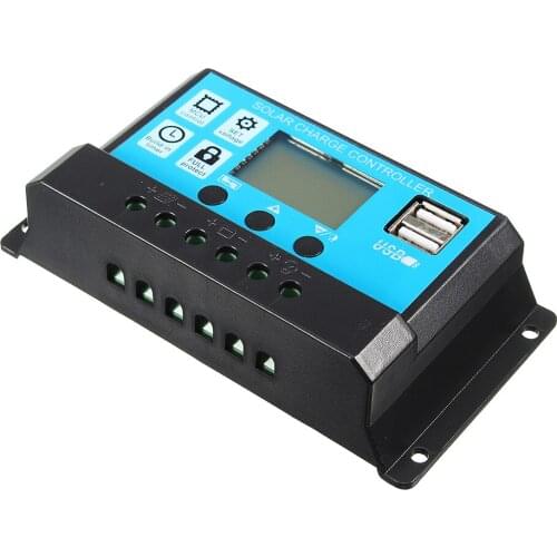 Smart Digital display Solar Charge Controller 12V 24V Automatic Solar Battery Panel Controller Universal USB 5V Charging
