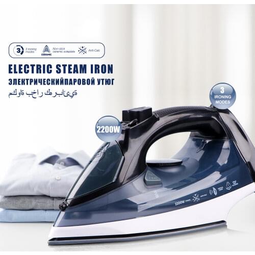 HAEGER Steam Iron Household Garment Steamer for Clothes hand-held hanging iron with wire for dry and wet use Iron for Garment